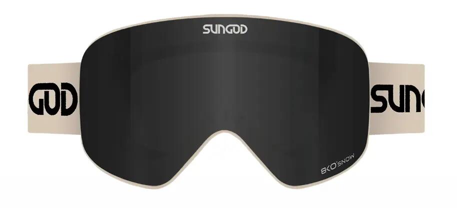 SunGod Vanguards Skibril - Beige/Zwart 2/3