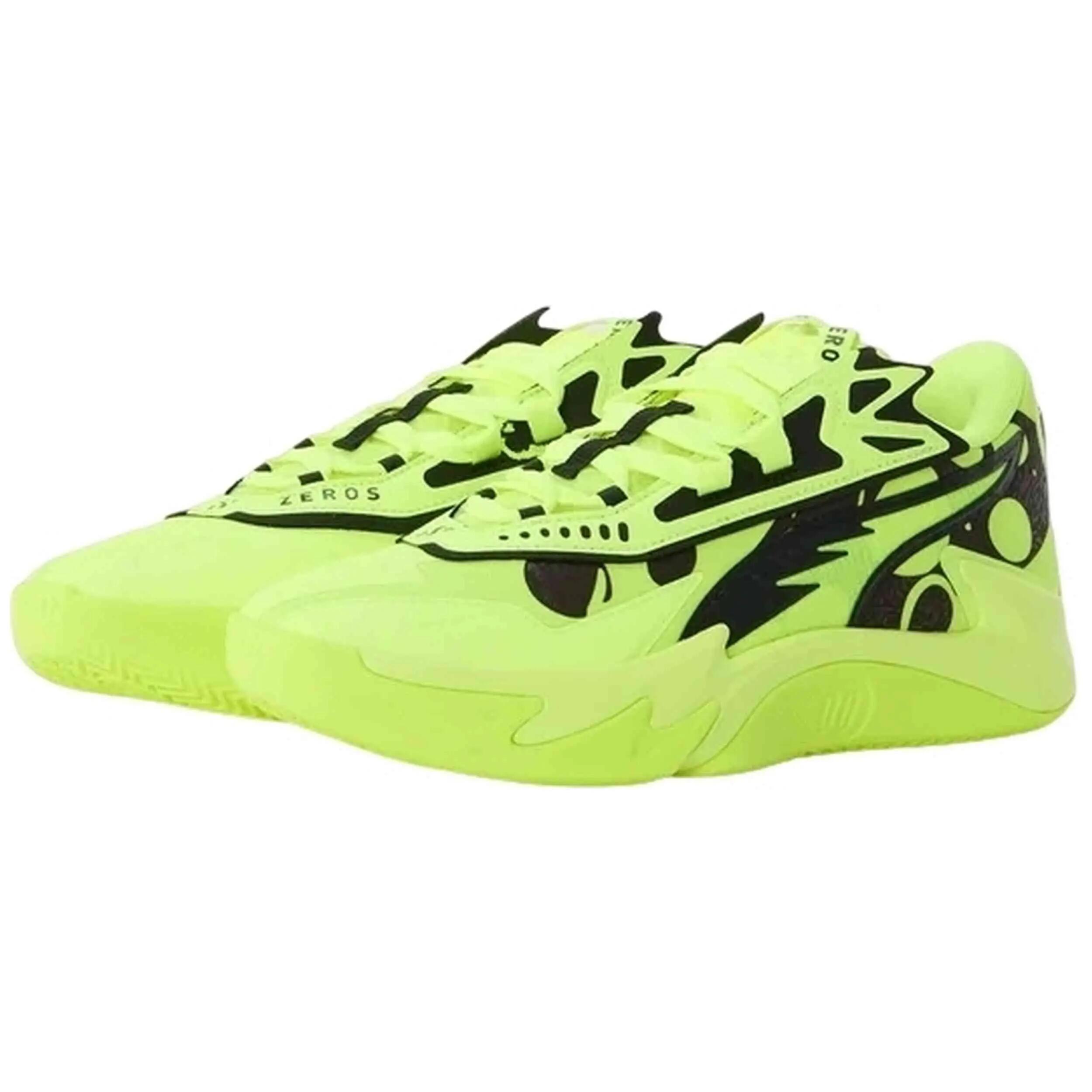 Basketbalschoenen Puma model Puma Scoot Zeros II "Yellow Alert/Black voor mannen 2/5
