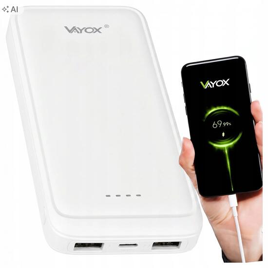 Vayox VA0340 powerbank 10000mAh 2xUSB USB-C