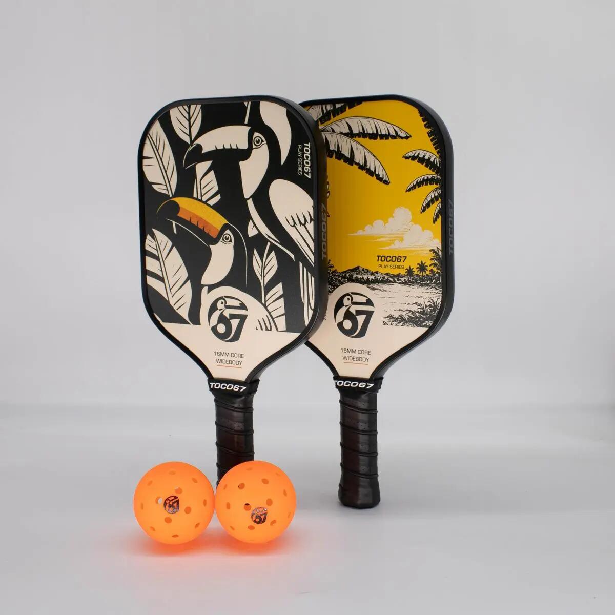 Set di pickleball - 2 racchette Widebody e 2 palline - Play Duo 4/5