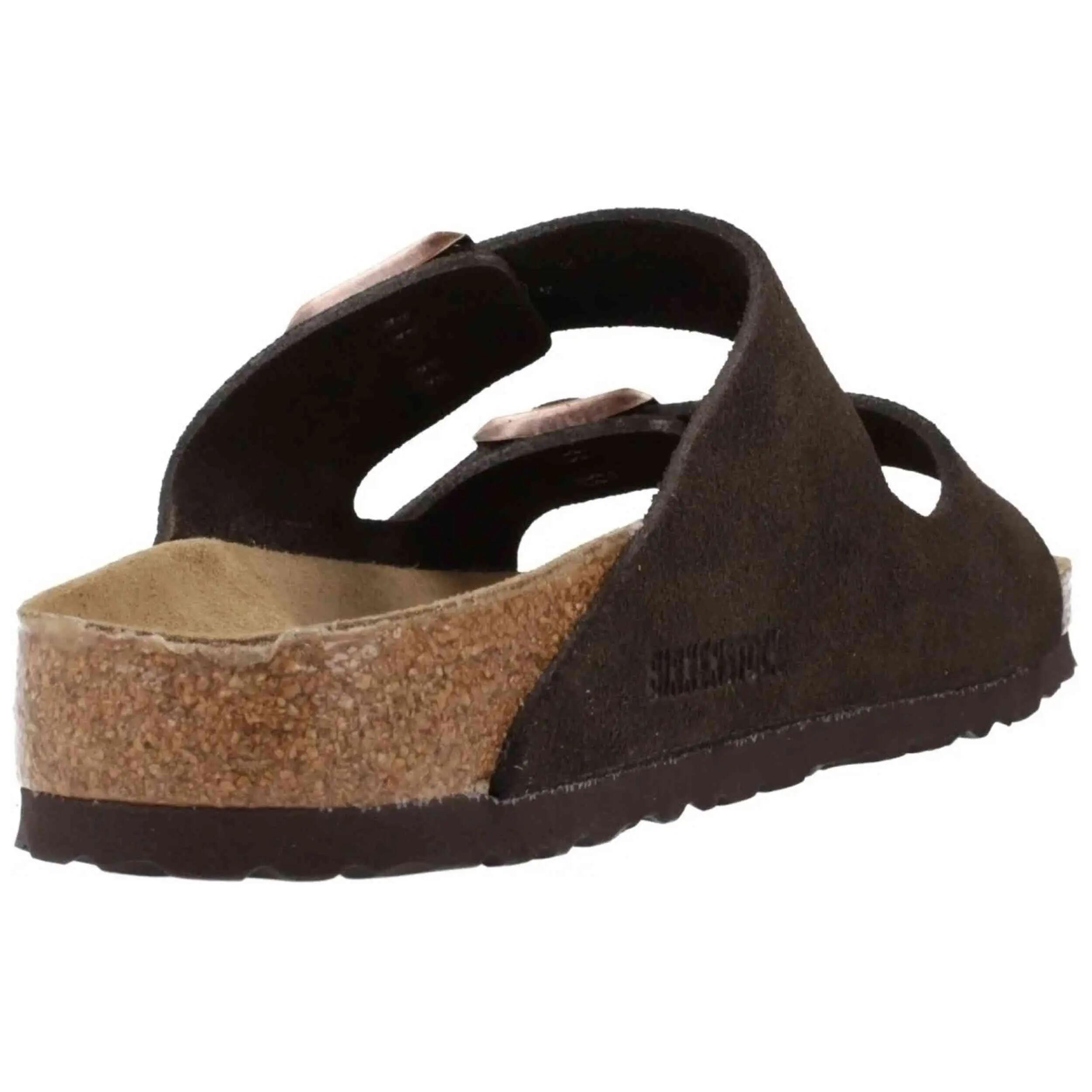 Sandales Birkenstock modèle Arizona Suede Leather "Mocha" pour unisexe 3/5
