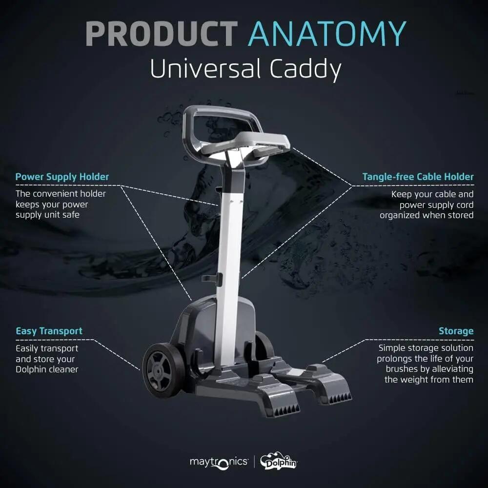 Caddy universel et housse de protection premium pour robot dolphin 6/6