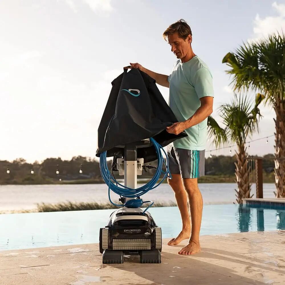 Caddy universel et housse de protection premium pour robot dolphin 2/6