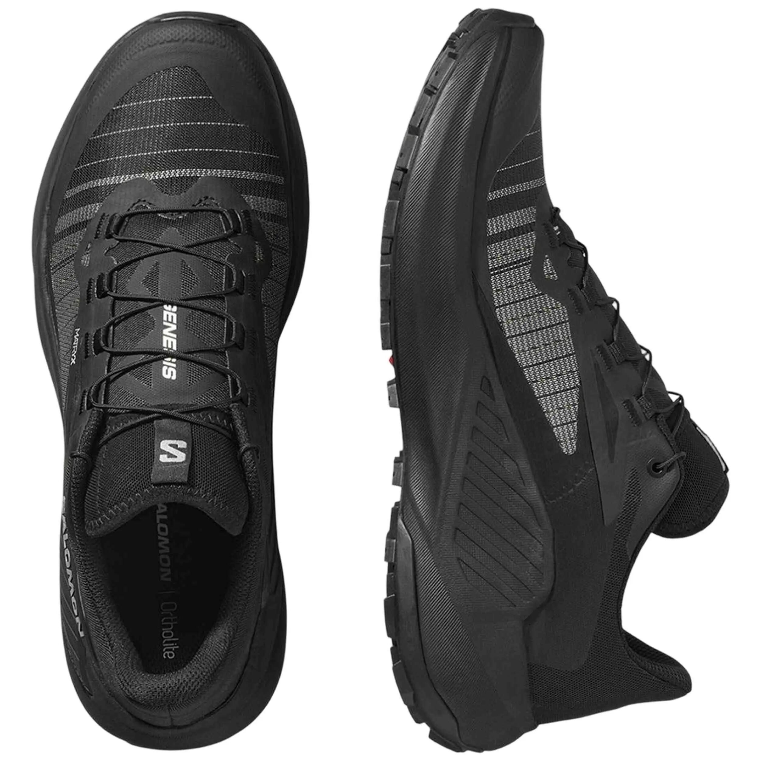 Wandelschoenen Salomon model Genesis "Black / Black / Ftw Silver" voor unisex 4/5