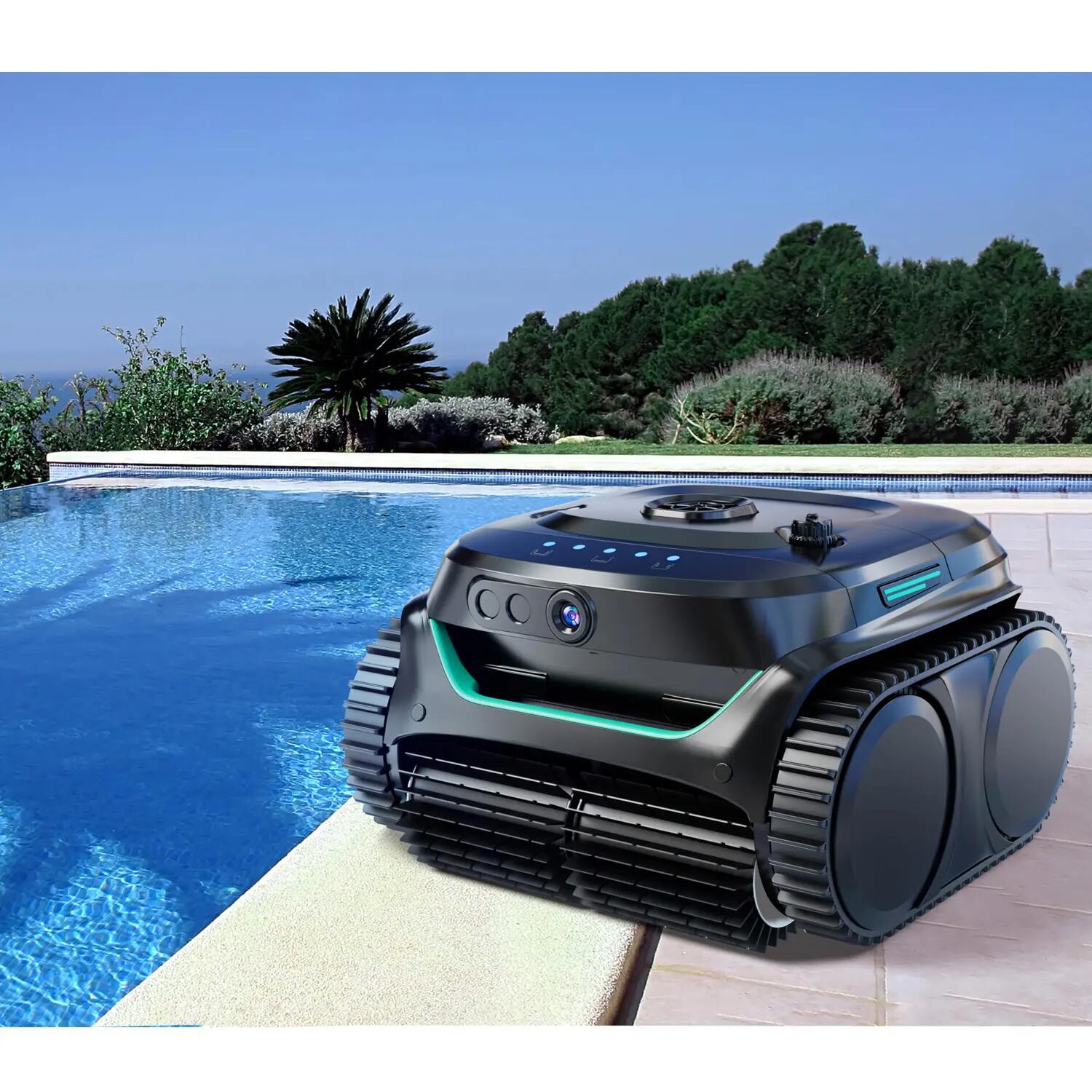 Robot piscine électrique sans fil 2h max d'autonomie 7/7