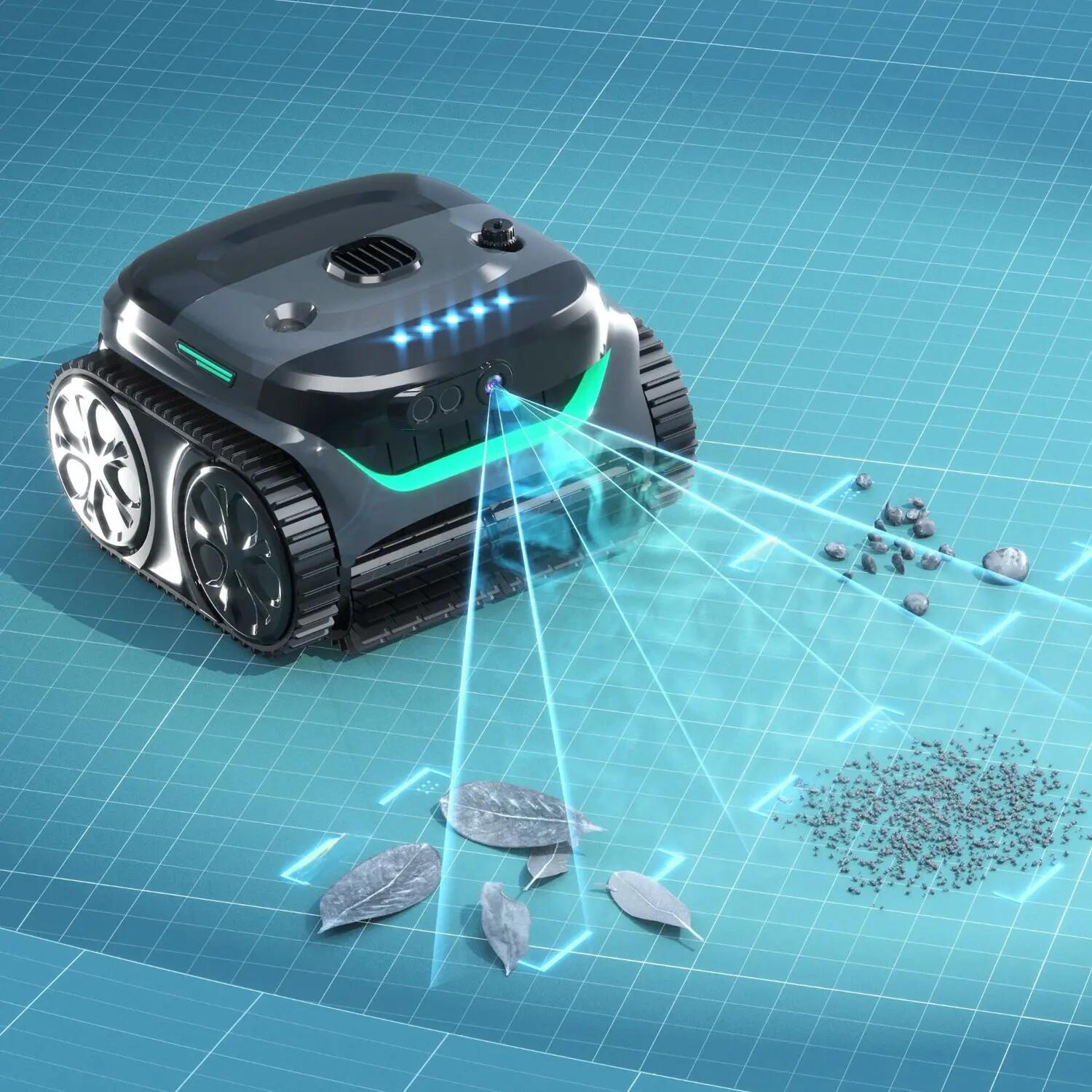 Robot piscine électrique sans fil 2h max d'autonomie 3/7