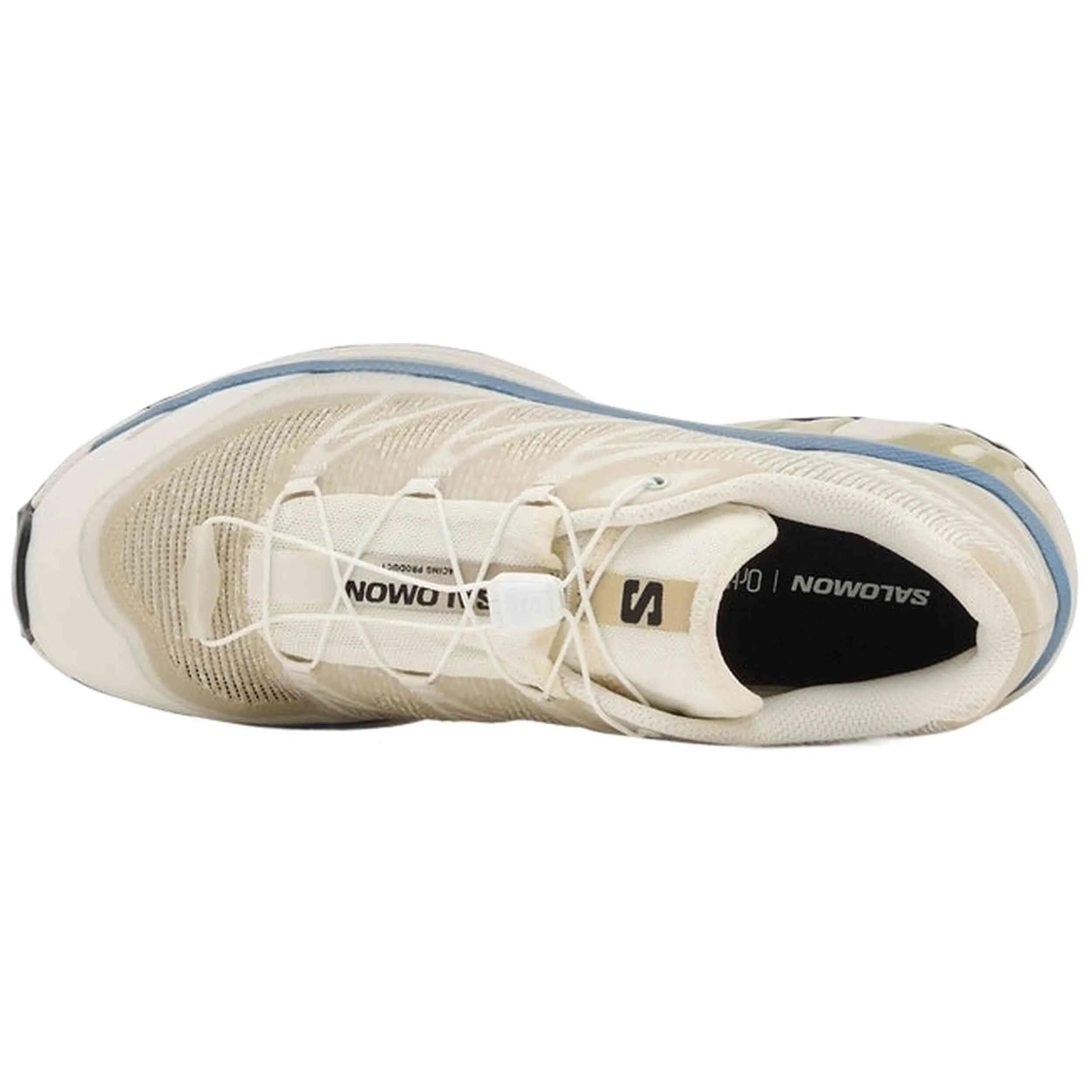 Turnschuhe Salomon Modell XT-6 "Almond Milk / Vanilla Ice / Cornflowe für unisex 4/5