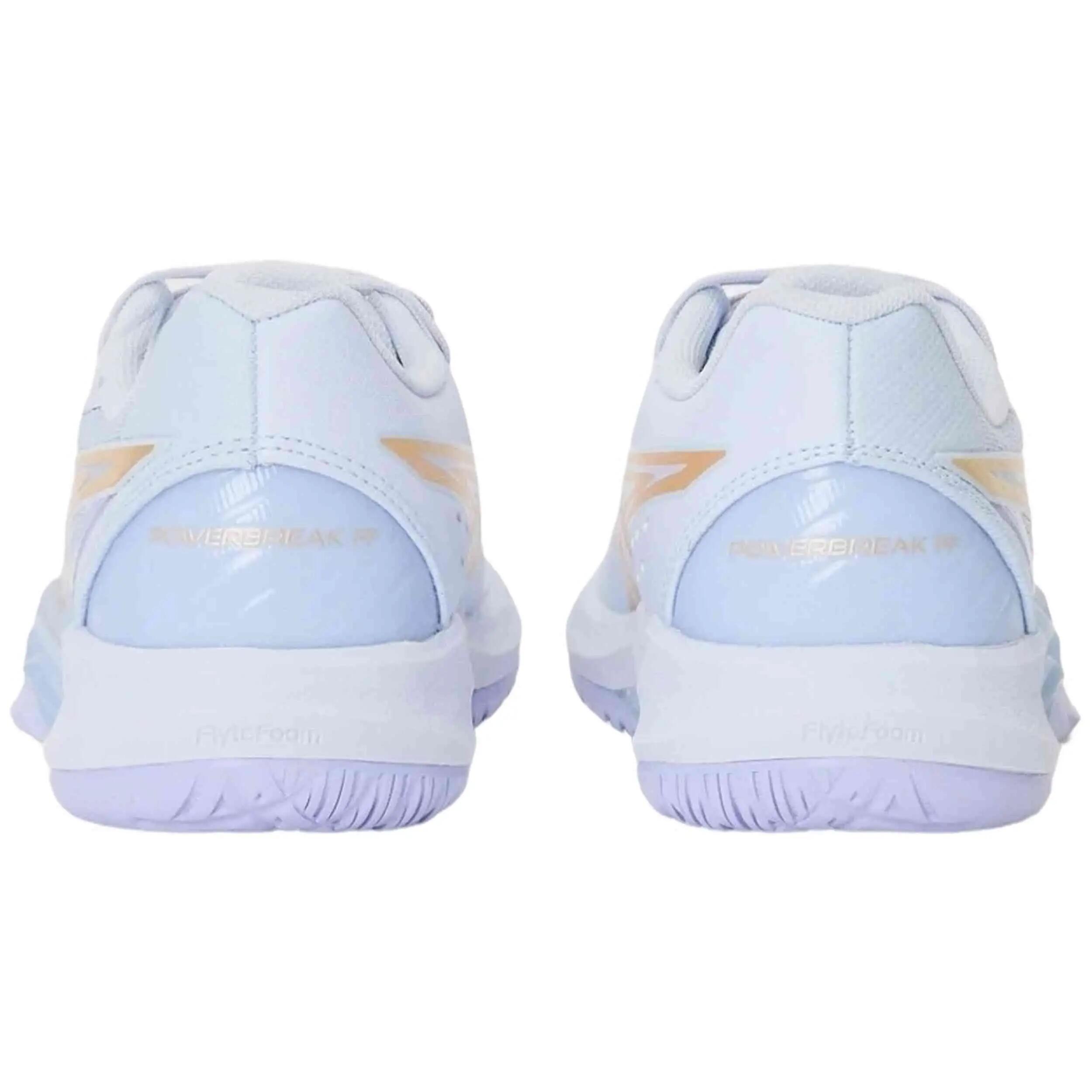 Handballschuhe Asics Modell Powerbreak FF "Blue Fade/Champagne" für frauen 3/5