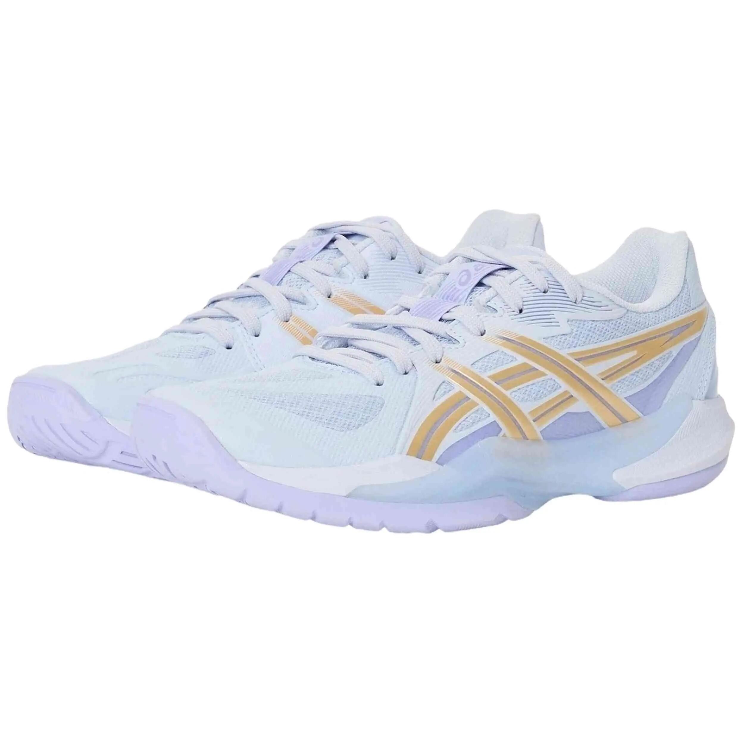 Handballschuhe Asics Modell Powerbreak FF "Blue Fade/Champagne" für frauen 2/5