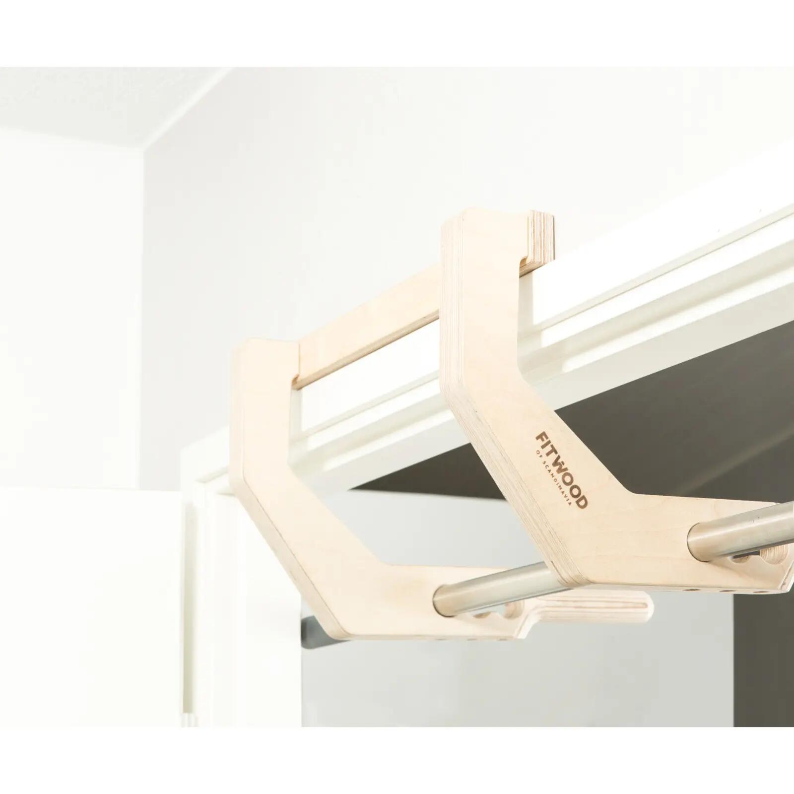 Optrekstang - Krachttraining - Havu - Houtkleur 3/4