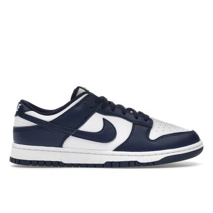 Chaussures Nike Dunk Low Retro Blanc/Nuit de Minuit