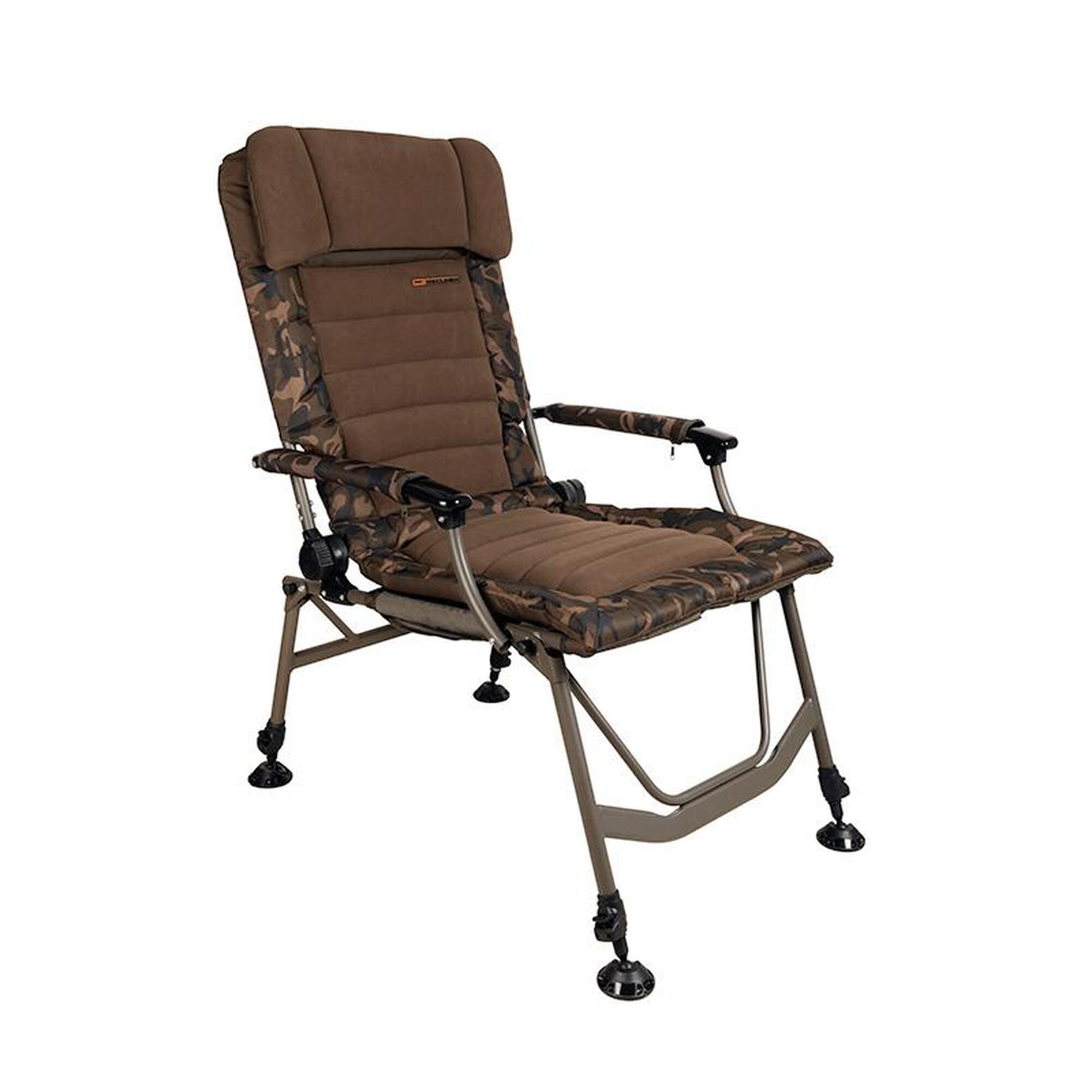 Fox - Fox Super Deluxe Recliner Chair - Level Chair - Marron|vert - Taille Unique - Decathlon