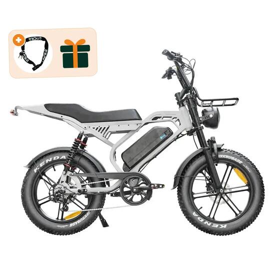 S20 Pro - Fatbike électrique - 20 pouces - 250W - 864Wh - Gris clair