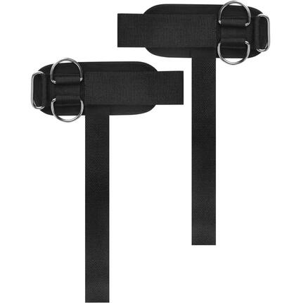 Sangles de poignet musculation D-Ring pour machine à câble - lot de 2
