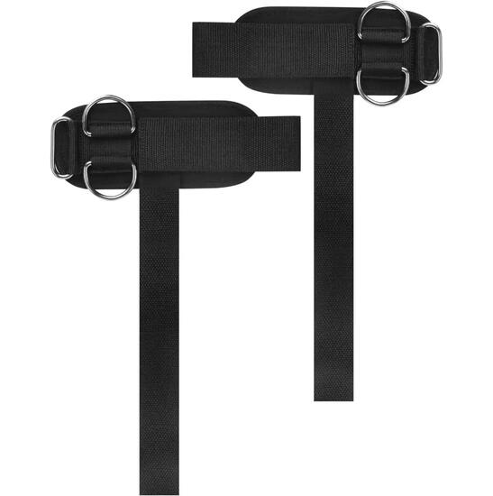 Sangles de poignet musculation D-Ring pour machine à câble - lot de 2