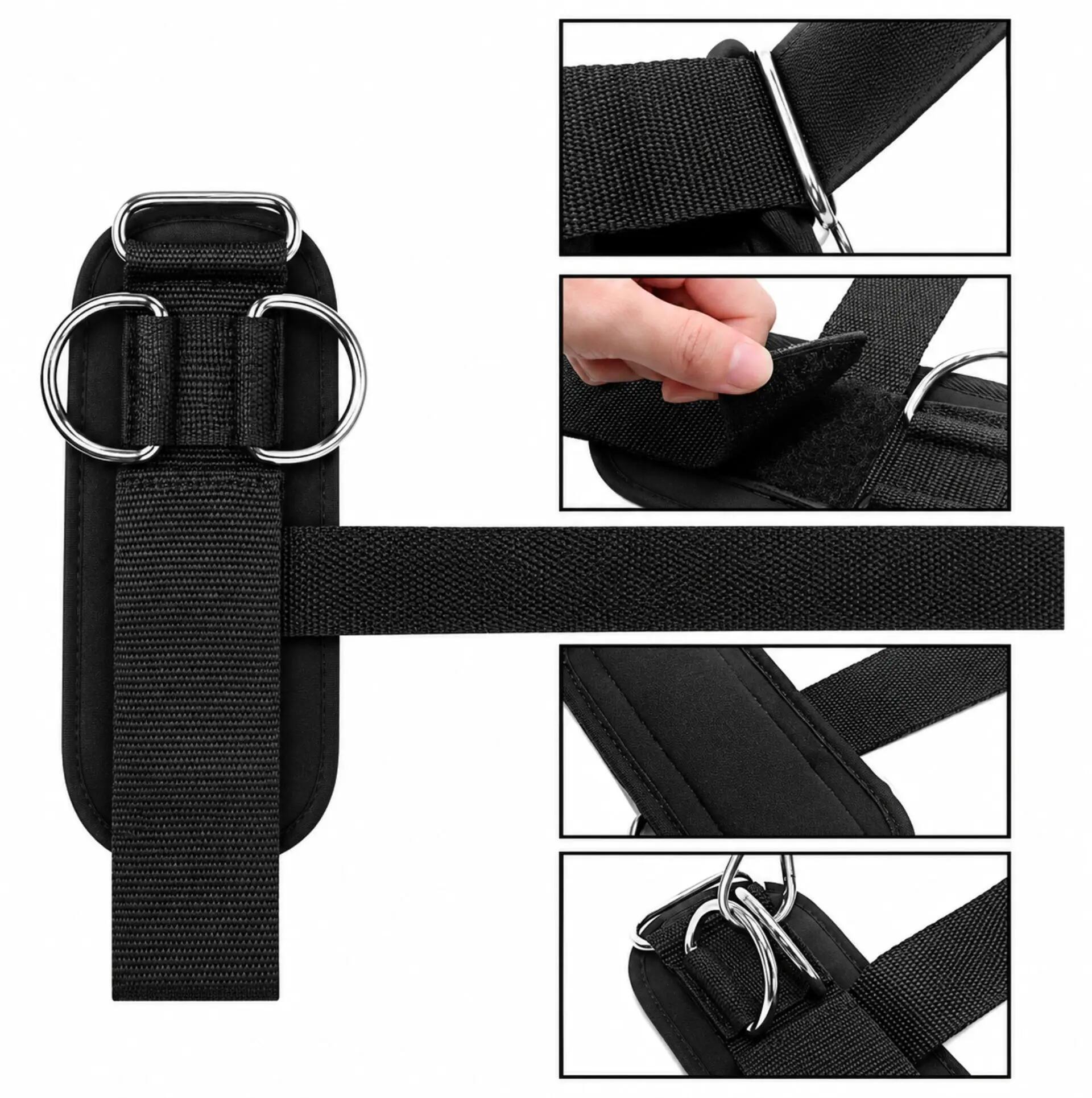 Sangles de poignet musculation D-Ring pour machine à câble - lot de 2 4/6