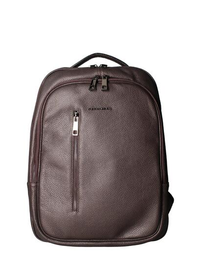 Sac à dos homme cuir véritable noir Made in Italy Momo Design