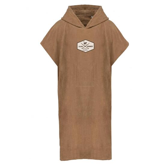 Kinderponcho aus Bio-Baumwolle (Beige, 6-10)