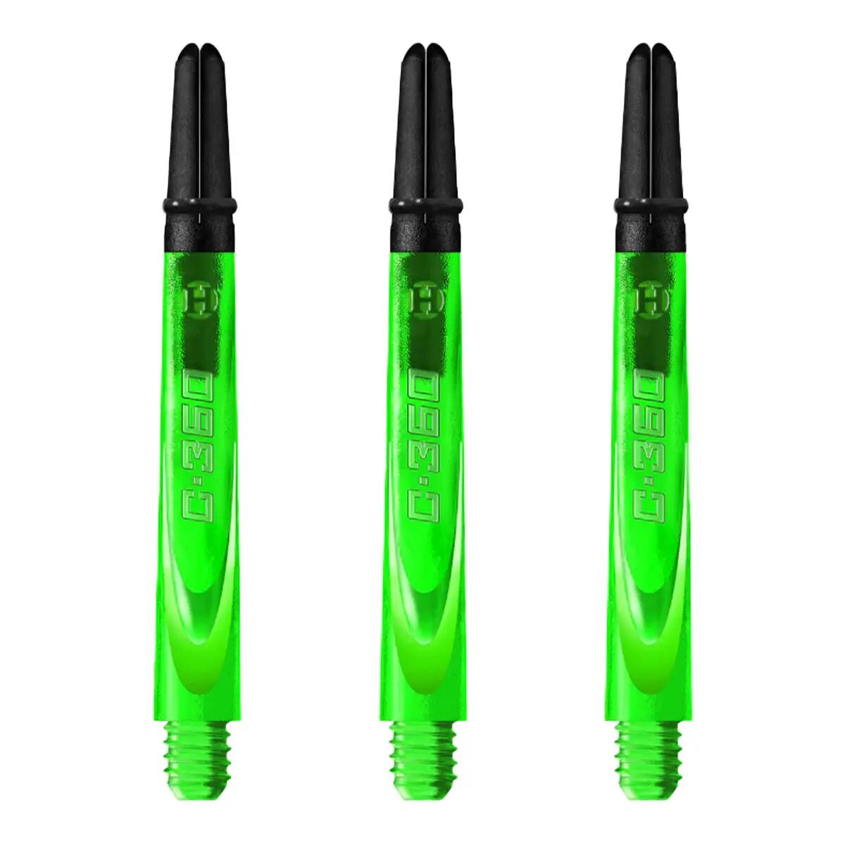 Tiges Pour Fléchettes CARBON (Vert) 1/2