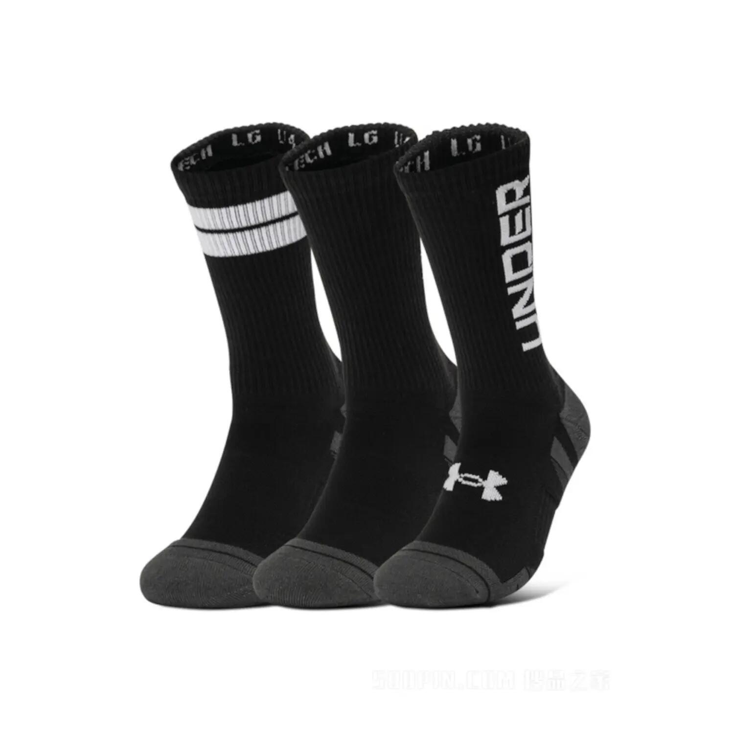 Chaussettes hautes Under Armour Performance Tech noir lot de 3 7/7