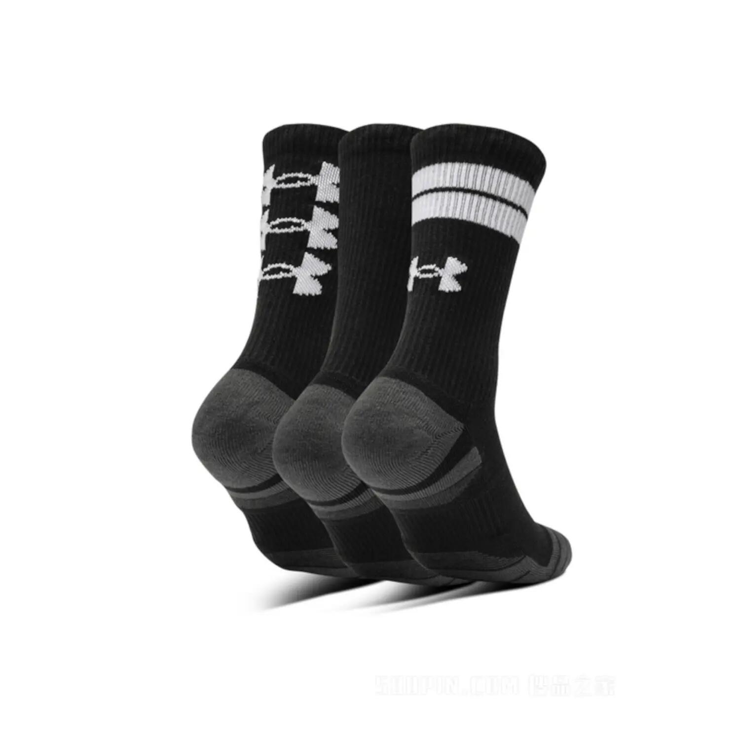 Chaussettes hautes Under Armour Performance Tech noir lot de 3 5/7