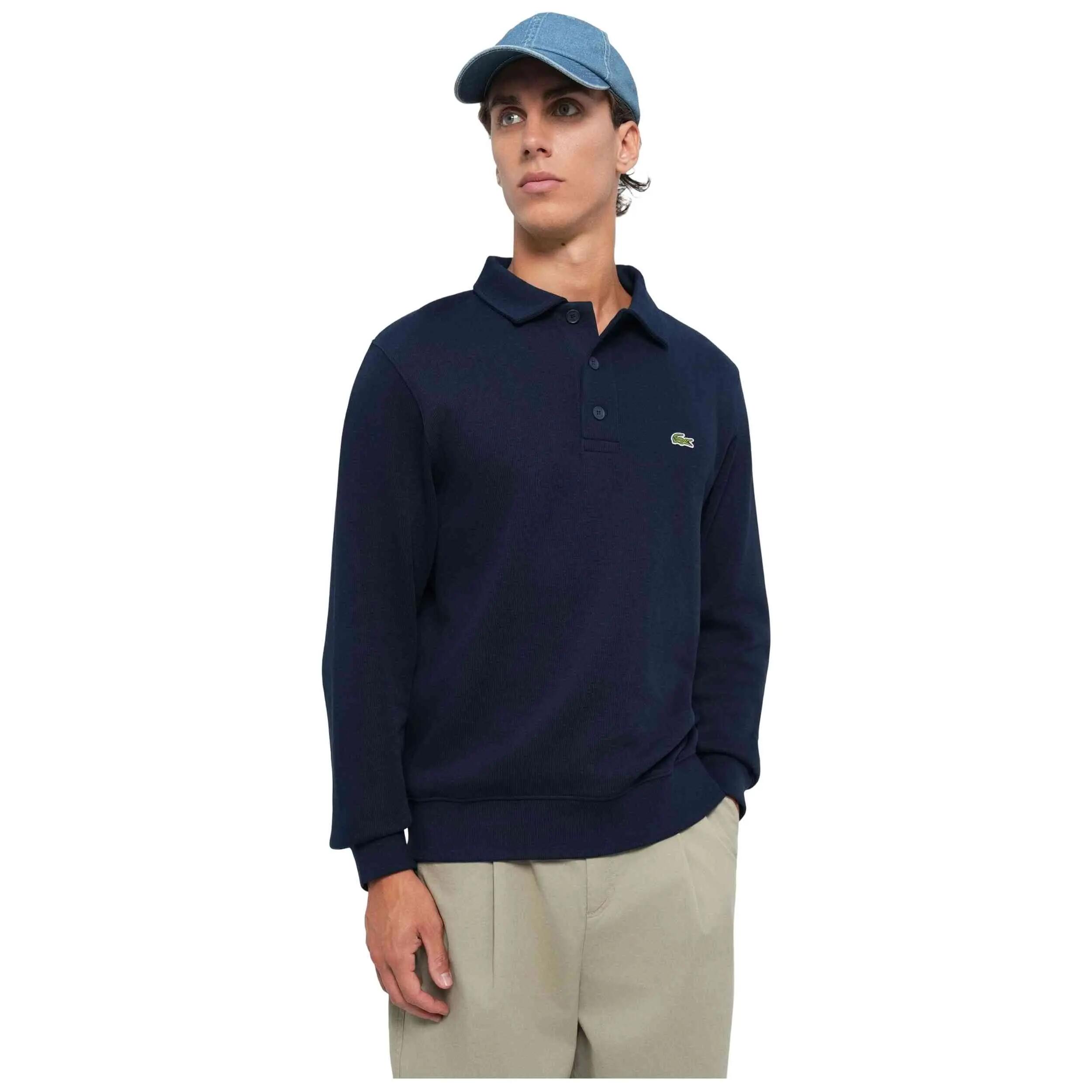 Polo à manches longues Lacoste modèle 124-15285932523864 pour homme 5/5