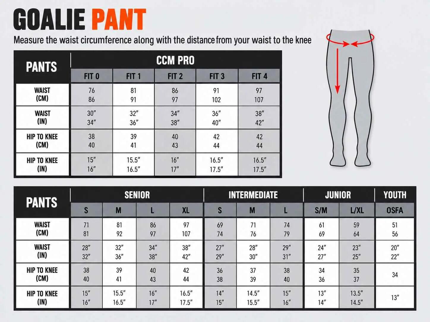 HPGPHNM YT CCM Phenom Goalie Pants Black S/M rouge 2/3