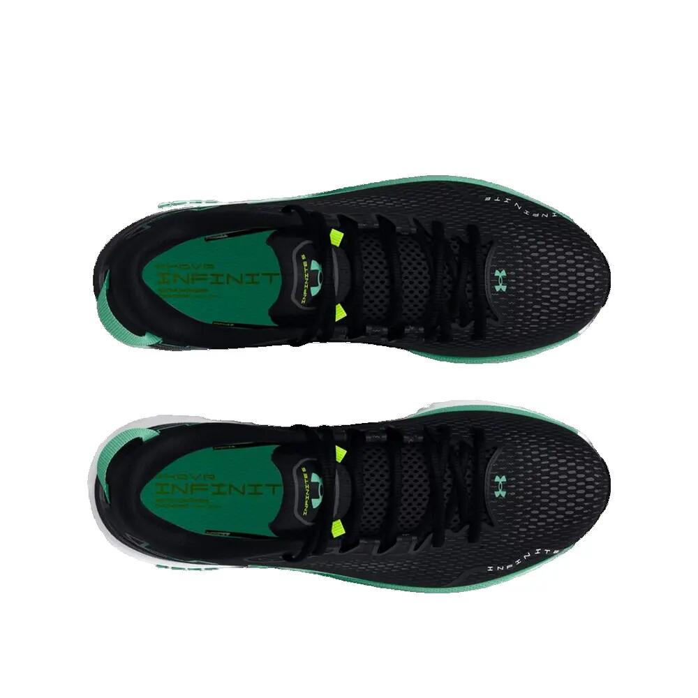 Zapatillas de running Under Armour HOVR Infinite 5 Negro/Verde 2/3