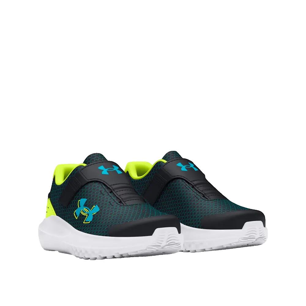 Zapatillas de correr Under Armour Surge 4 AC Negro/Circuit Teal/Amarillo 2/3