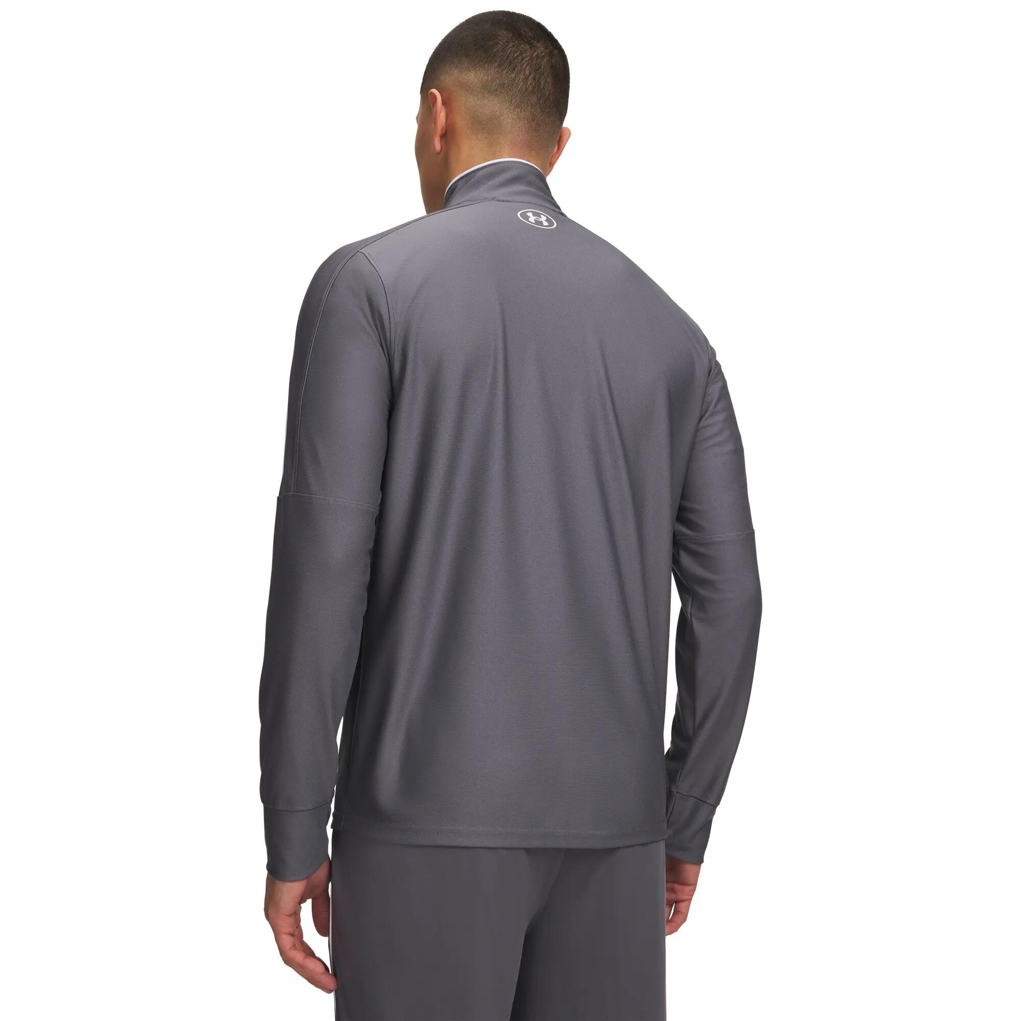 Top Della Tuta Uomo Under Armour Challenger Grigio 3/4