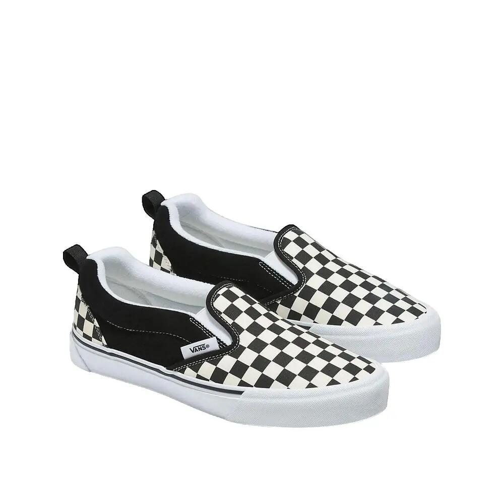 Vans Knu Slip Imprimé Damier Schwarz 2/3