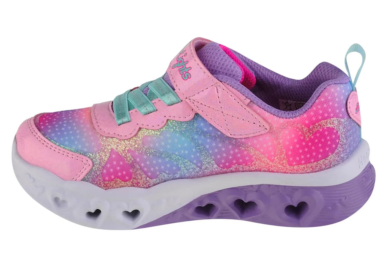 Scarpe Skechers Flutter Heart Lights Rosa 2/4