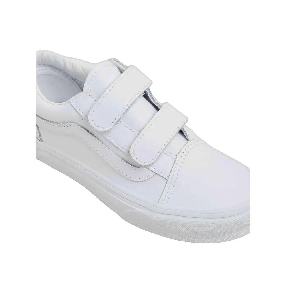 Zapatillas Vans Old Skool V Classic Tumble Blanca 2/4