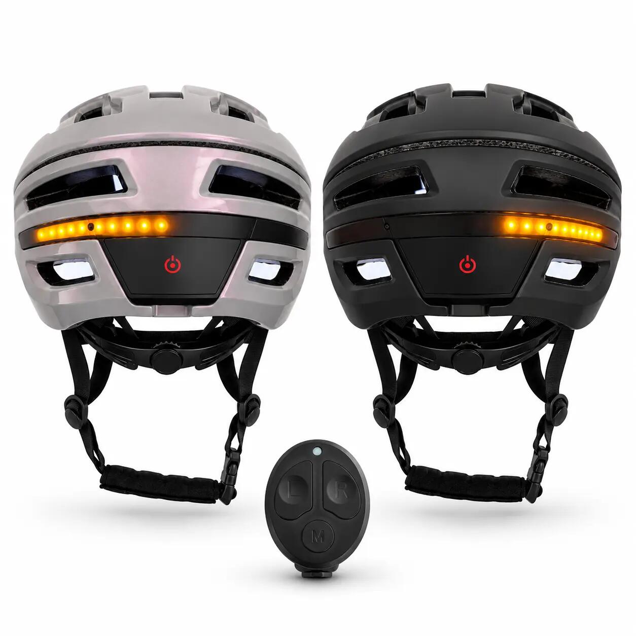 Fahrradhelm Signal Blinkern Smart-Helm mit LED-Beleuchtung Schwarz 8/9