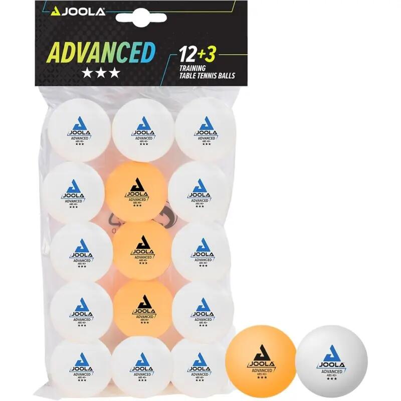 Loptičky na stolný tenis JOOLA Advanced Training *** 12 + 3 ks