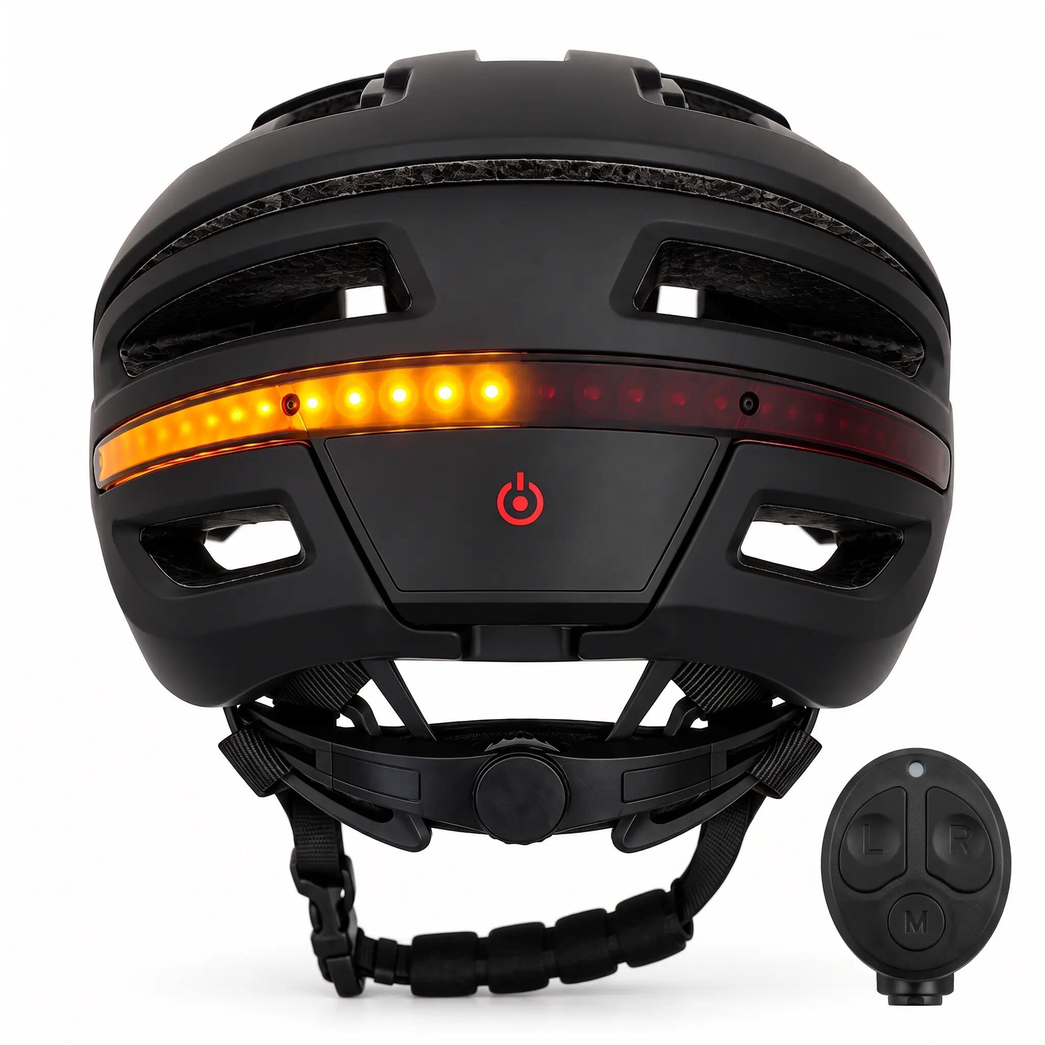 Fahrradhelm Signal Blinkern Smart-Helm mit LED-Beleuchtung Schwarz 5/9
