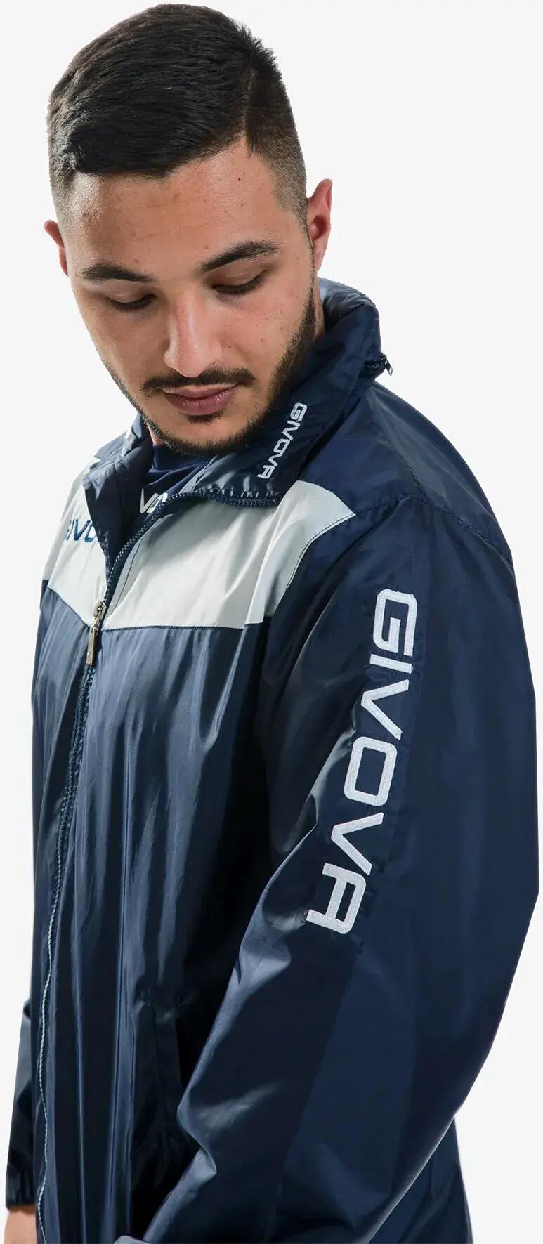Sportkabát Givova Rain Blue-bianco kék 2/2