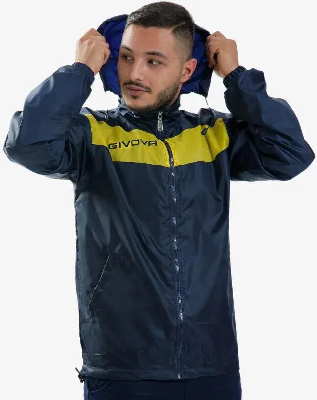 Sportkabát Givova Rain Blue-giallo Blue 2/2