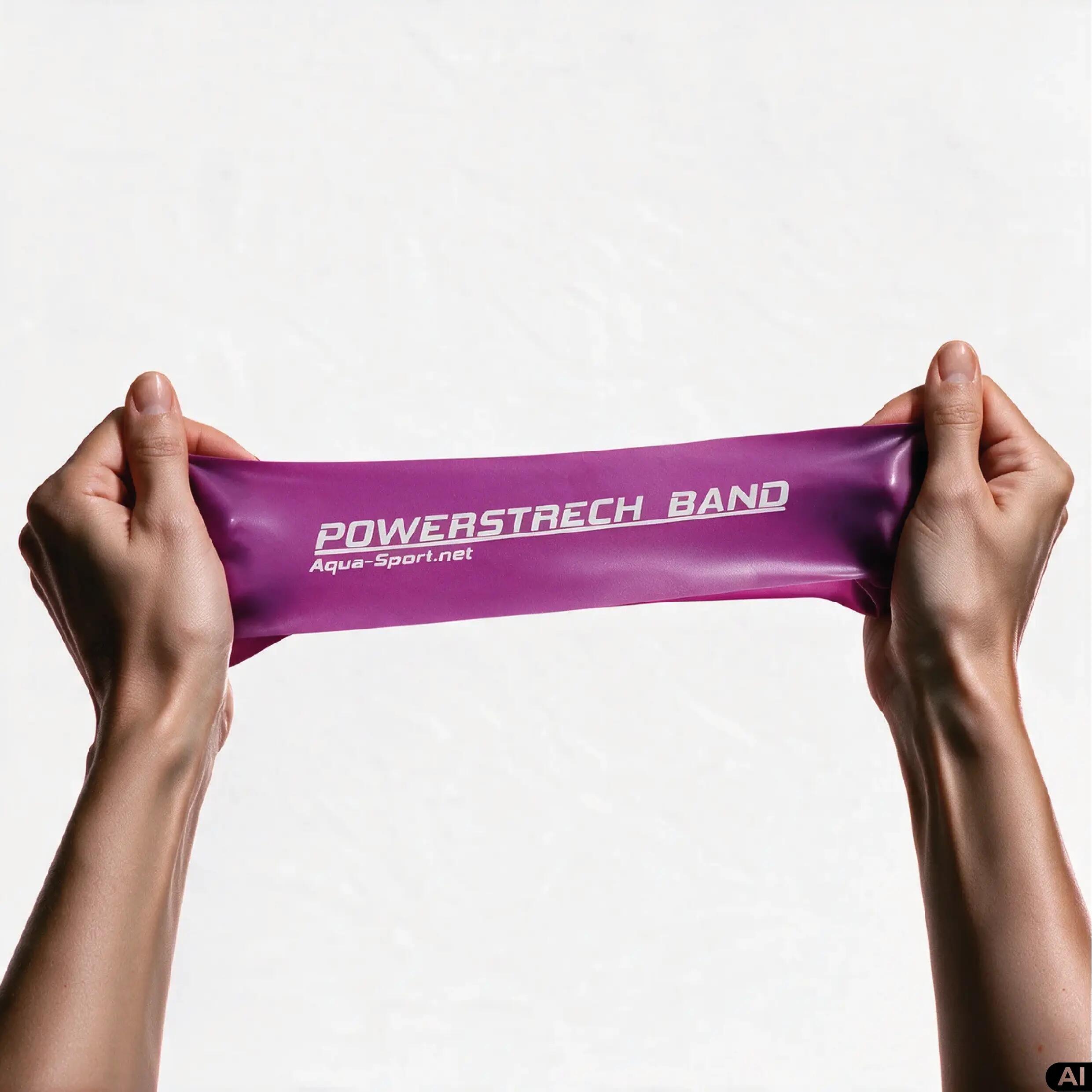 Aqua-Sport Powerstrech Mini Band Gum Gum Vin purpuriu 0,9 mm greu AS7243 2/5