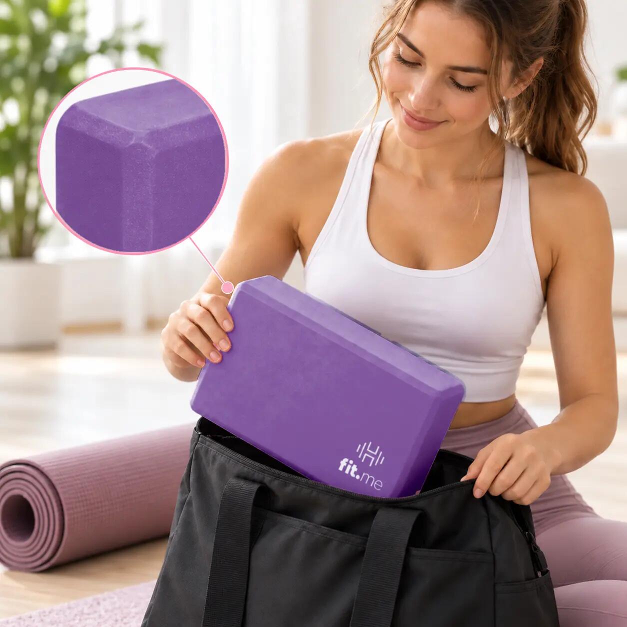 Kostka do jogi fit.me Blok do ćwiczeń pianka EVA 6/8