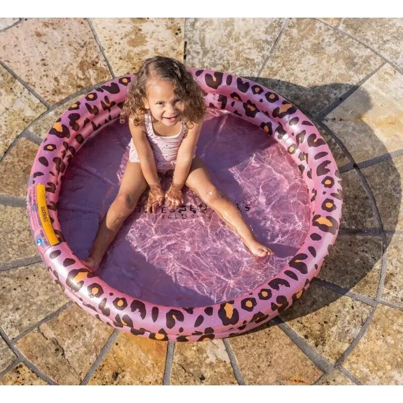 Swim Essentials Baby zwembad panterprint roségoud 100x15 cm 4/7