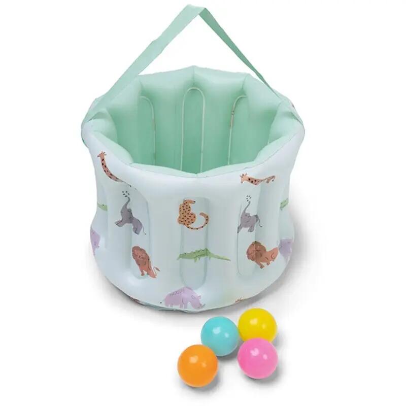 Piscina de aventura hinchable multicolor animales 4/7