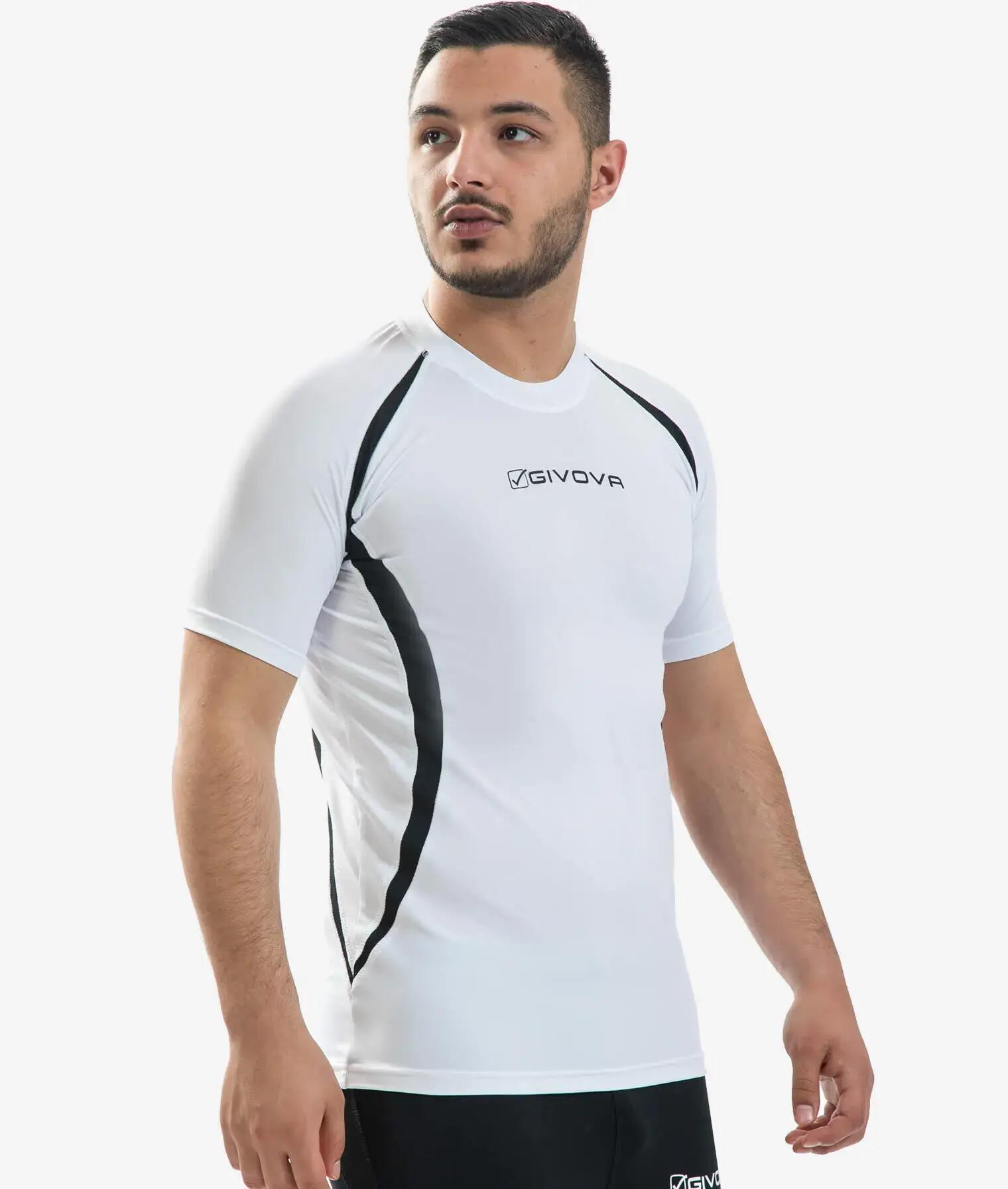 Hardloopshirt Unisex Givova Running Wit-zwart Wit/zwart 2/2
