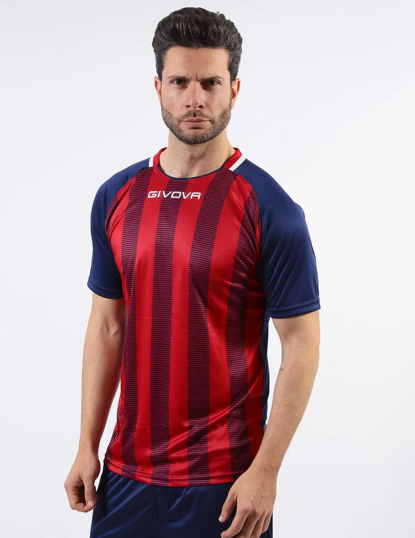 T-shirt uomo givova blu/rosso 5/5