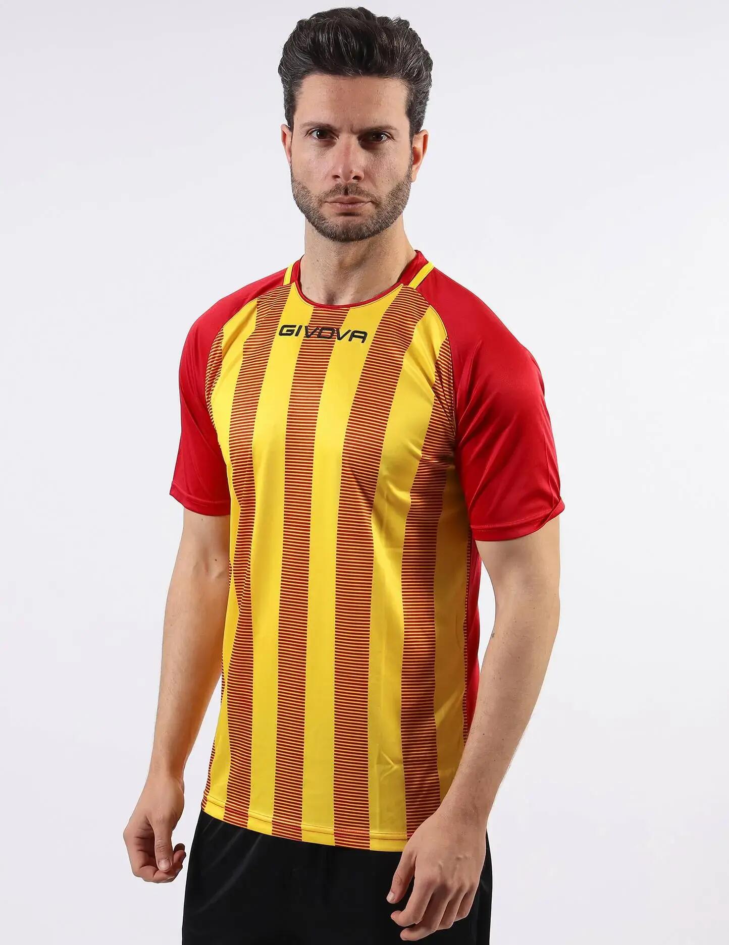 T-shirt uomo givova rosso/giallo 5/5
