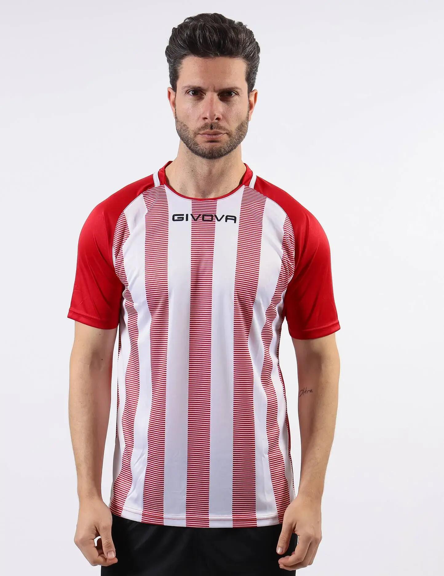 T-shirt uomo givova rosso/bianco 5/5
