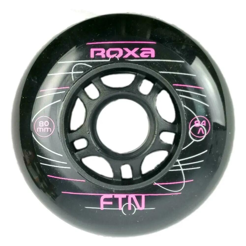 Set 4 x Roți Role Roxa 80 mm 84A Black/Pink