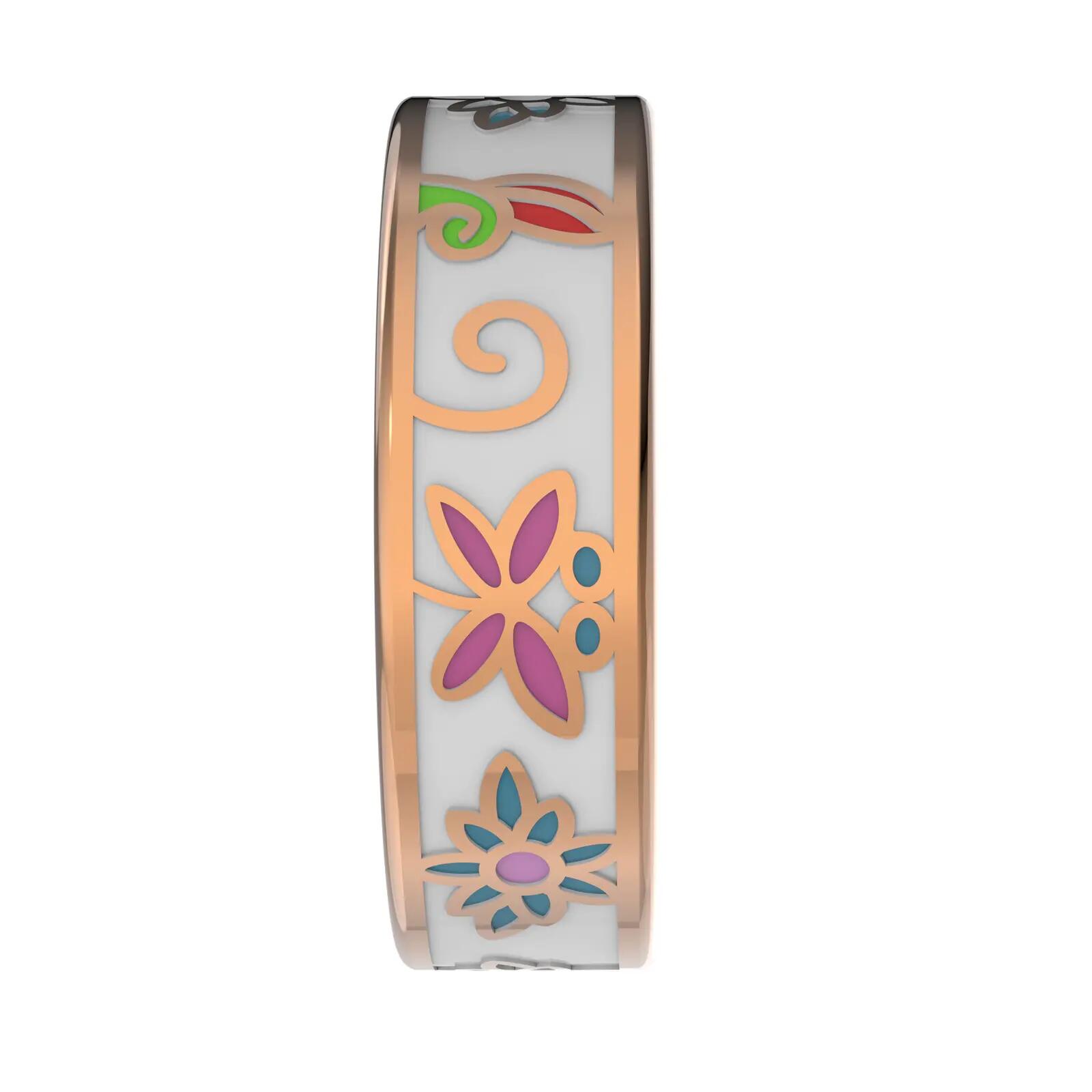 Aktivitätstracker Smart Ring Forever Botanical Bluetooth 5ATM Roségold #9 4/7