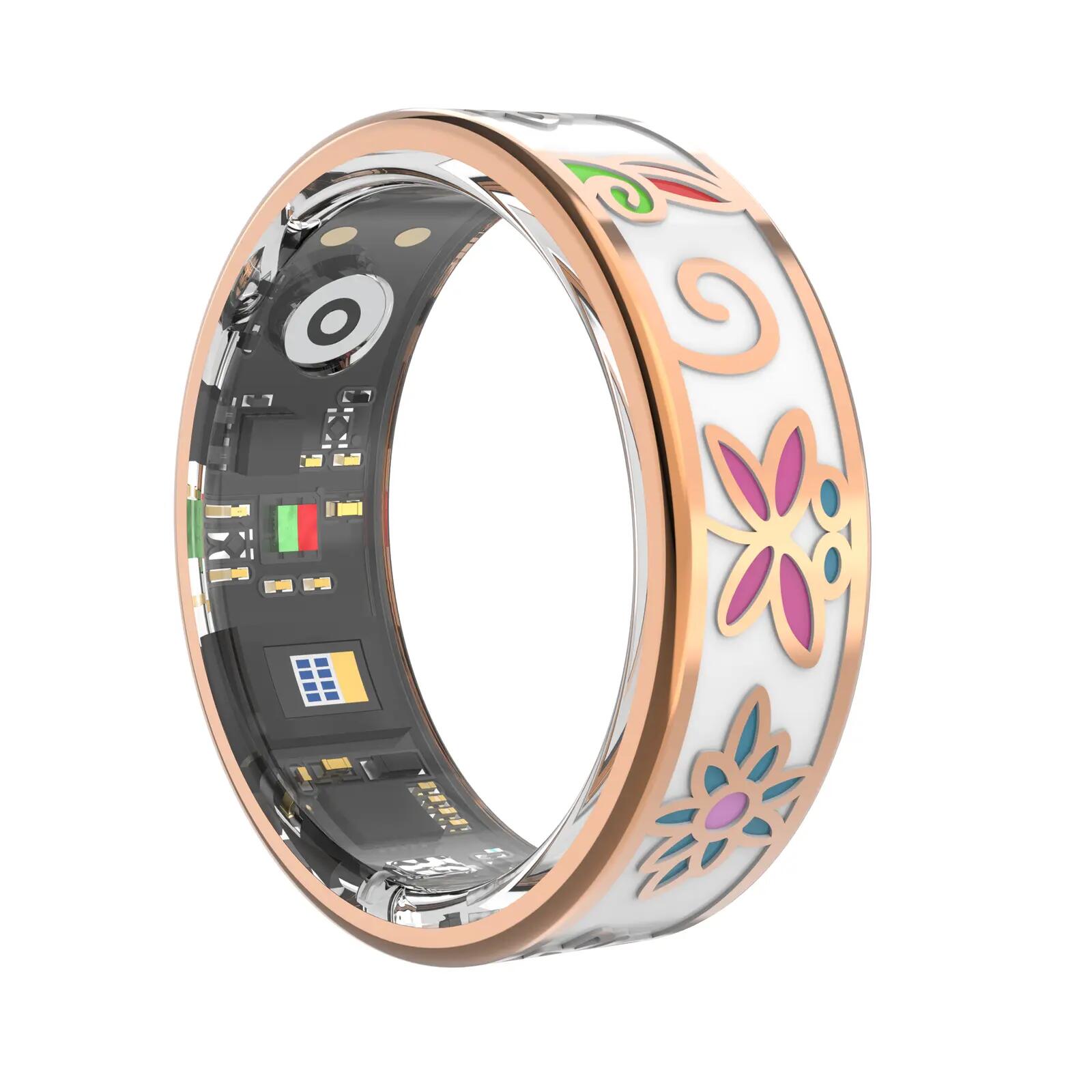 Aktivitätstracker Smart Ring Forever Botanical Bluetooth 5ATM Roségold #9 3/7