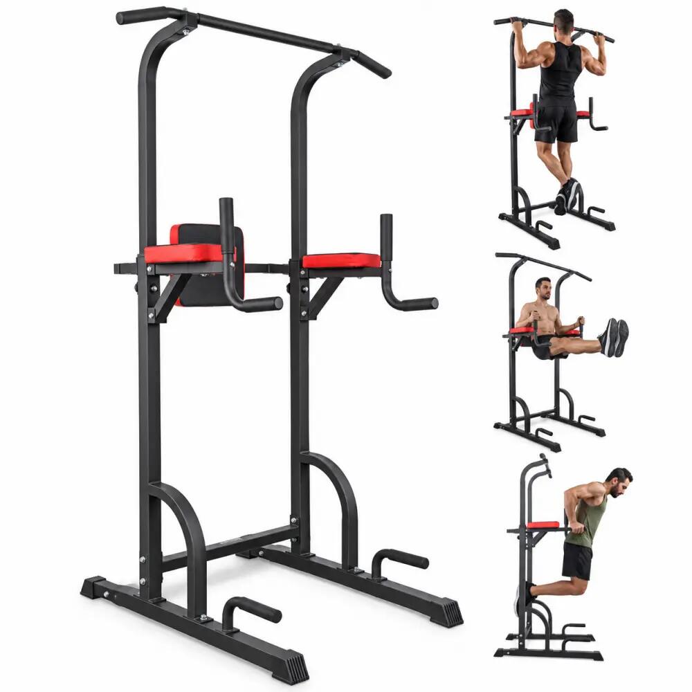 Power tower pull up dip station adjustable roman chair